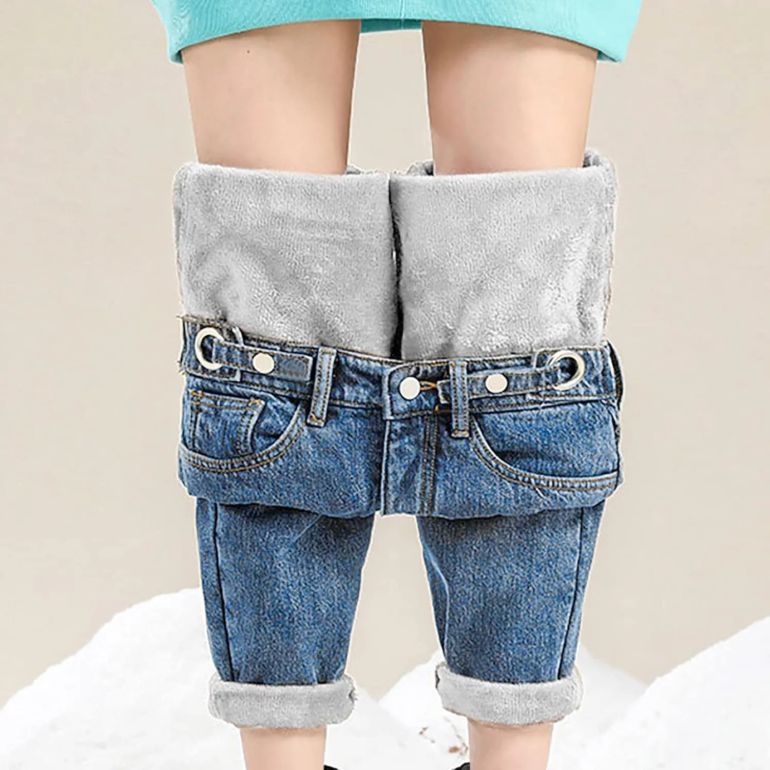 Womens Classic High Waisted Skinny Stretch Butt Lifting Jeans Slim Fit Denim Pants