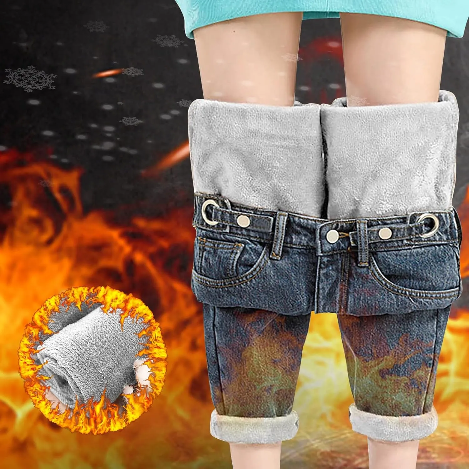 Womens Classic High Waisted Skinny Stretch Butt Lifting Jeans Slim Fit Denim Pants