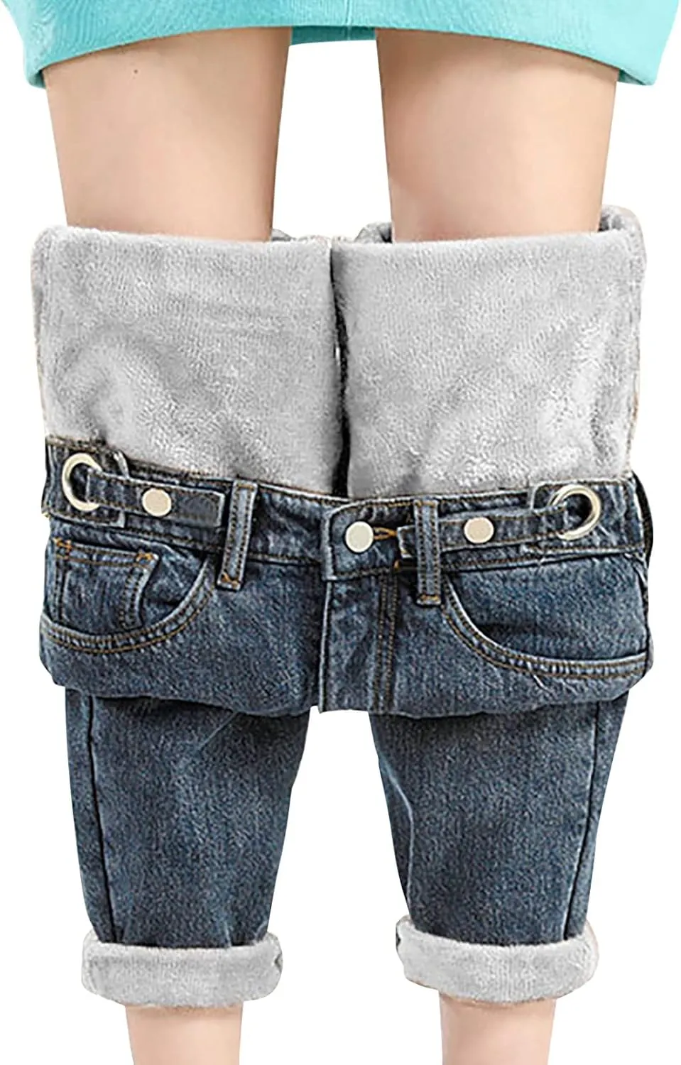 Womens Classic High Waisted Skinny Stretch Butt Lifting Jeans Slim Fit Denim Pants