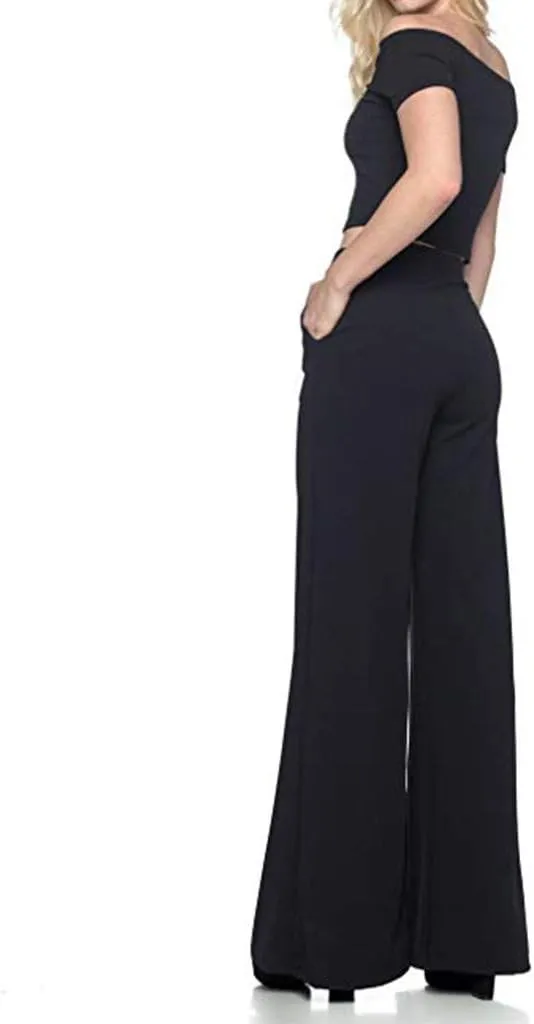 Womens Joggers Fashion Trousers Pants Long High Wide Loose Palazzo Solid Women's Waist Flowing Pants for Women