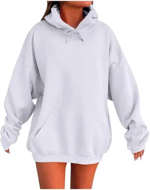 Womens Oversized Hoodies Sweatshirts Winter Fall Long Sleeve Basic Pullover 2024 Fashion Y2k Tops Trendy Loose Outfit