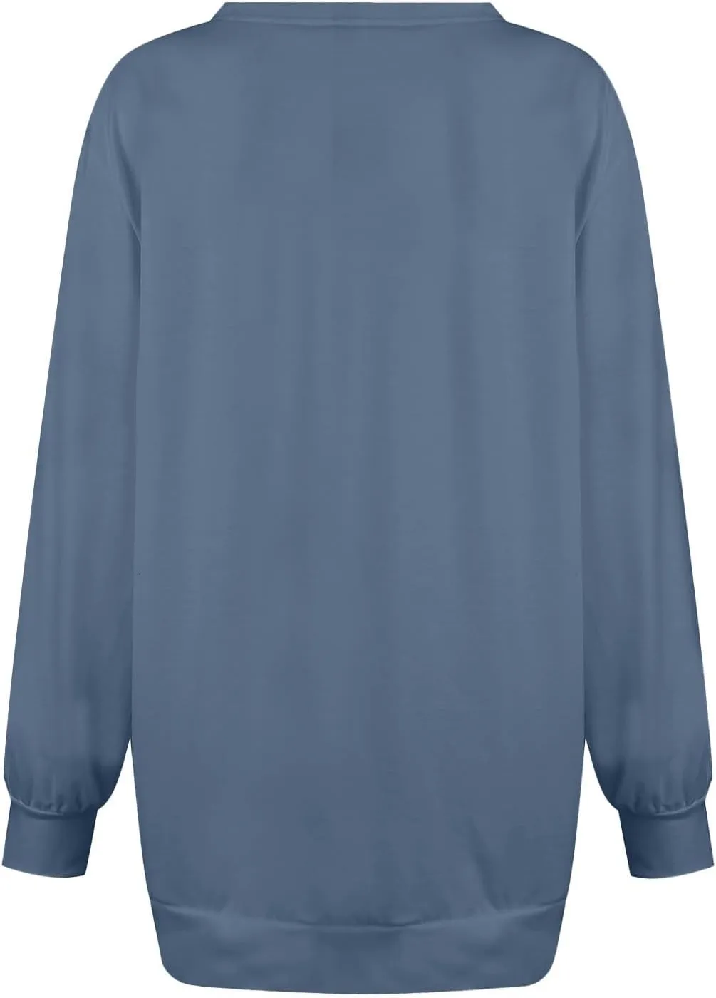 Womens Oversized Sweatshirt Y2k Baggy Side Slit Crewneck Sweatshirts Loose Fit Lightweight Pullover Tops Fall Clothes