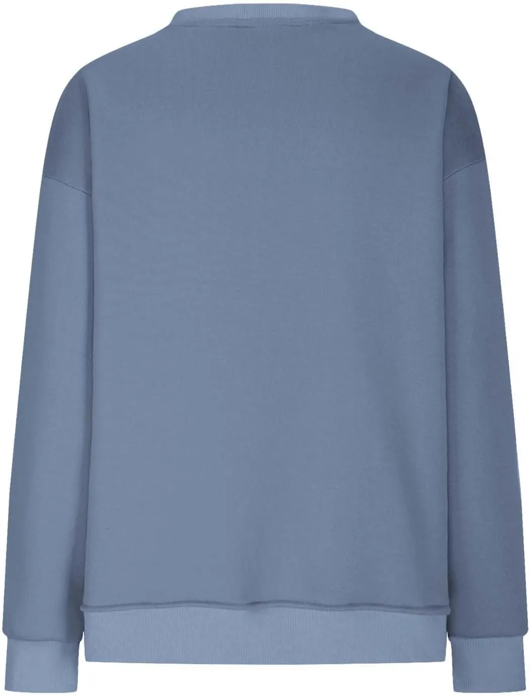 Womens Oversized Sweatshirts Side Slit Crewneck Long Sleeve Tops Loose Pullover 2024 Fall Trendy Clothes with Pocket