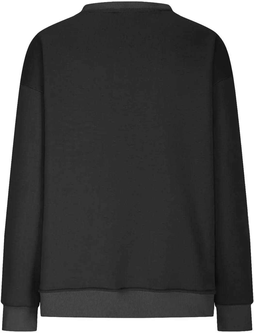 Womens Oversized Sweatshirts Side Slit Crewneck Long Sleeve Tops Loose Pullover 2024 Fall Trendy Clothes with Pocket