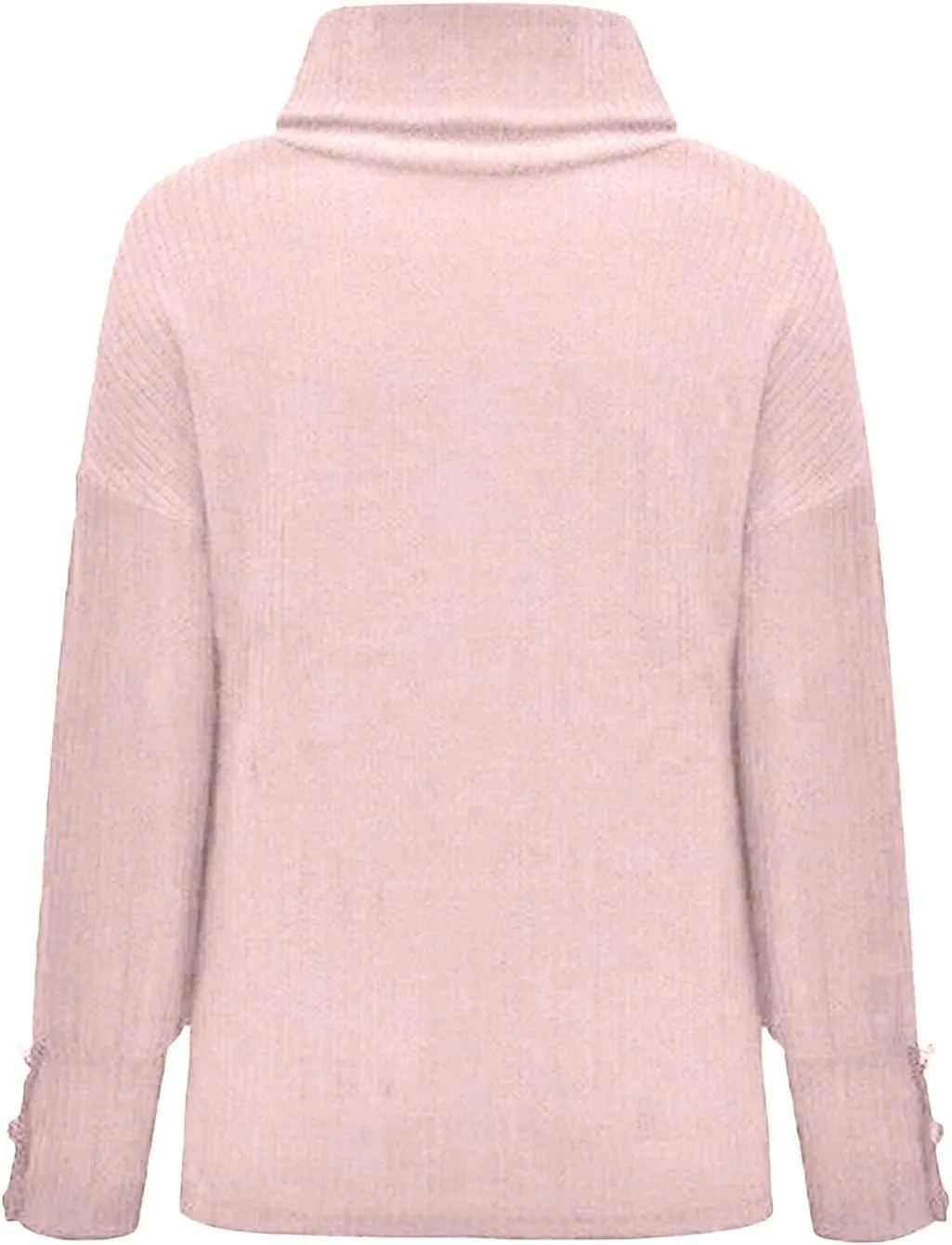 Women's Oversized Turtleneck Chunky Casual Pullover Sweaters Cowl Neck Long Sleeve Winter Slouchy Loose Knit Sweaters