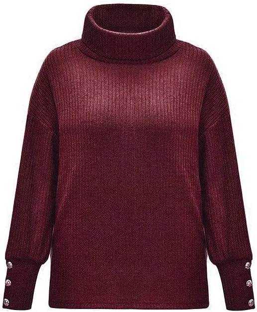 Womens Oversized Turtleneck Chunky Pullover Sweaters Cowl Neck Long Sleeve Winter Slouchy Casual Loose Knit Sweaters