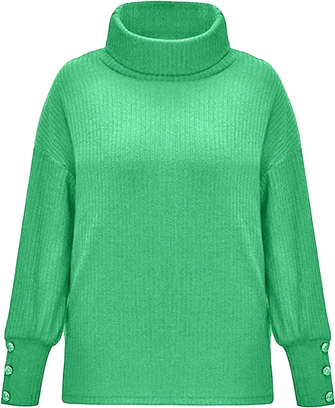 Women's Oversized Turtleneck Chunky Pullover Sweaters Winter Casual Thermal Long Sleeve Loose Knit Jumper Tops