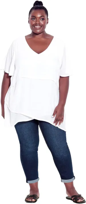 Women's Plus Size Denim Girlfriend Stretch Jean