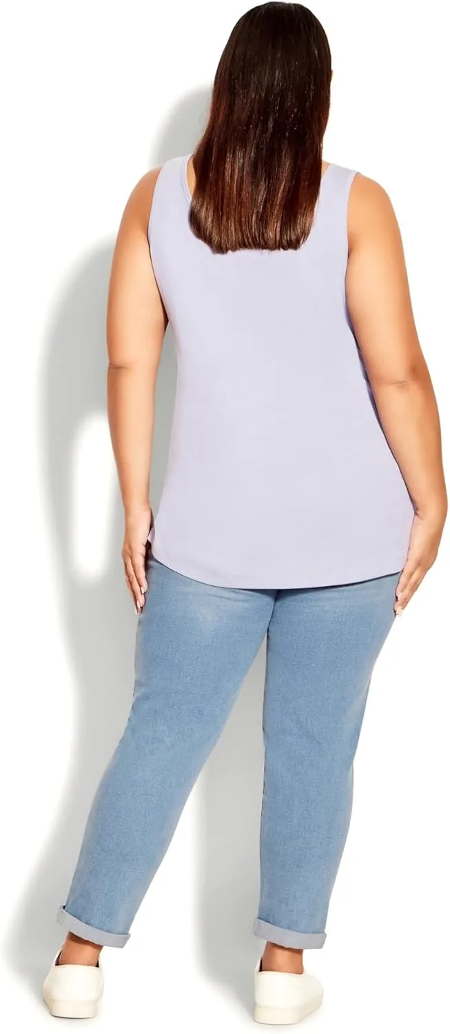 Women's Plus Size Denim Girlfriend Stretch Jean