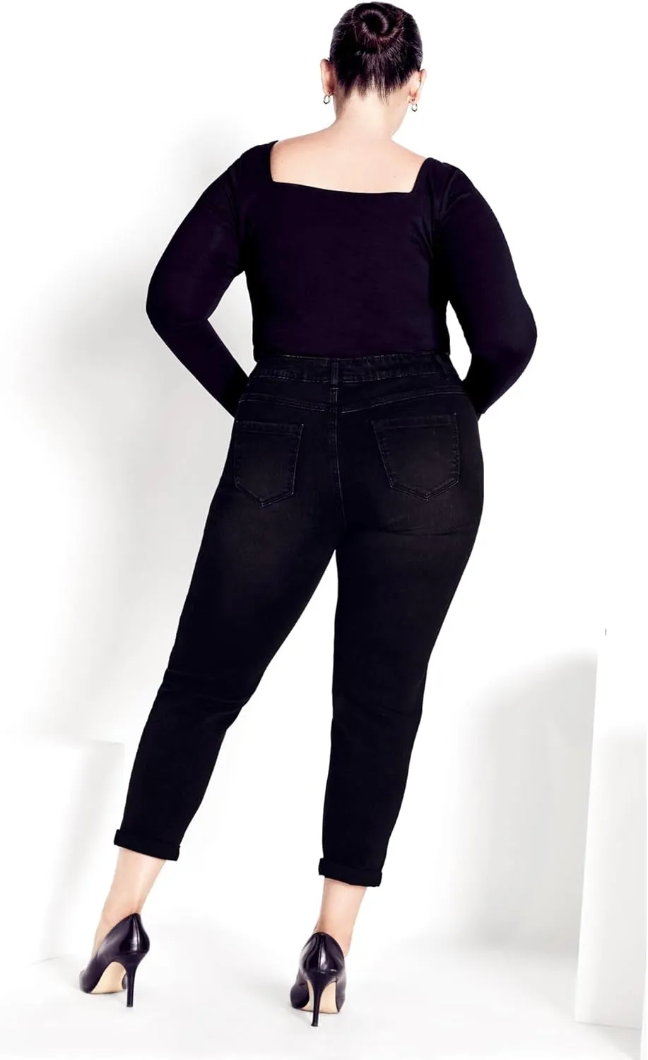Women's Plus Size Denim Girlfriend Stretch Jean