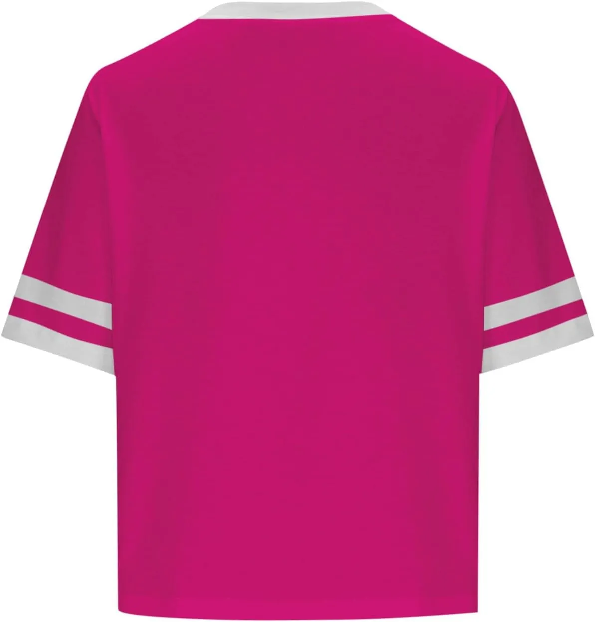 Womens Summer T Shirts Short Sleeve Crew Neck Colorblock Loose Crop Tops Drop-Shoulder Casual Baggy Tees