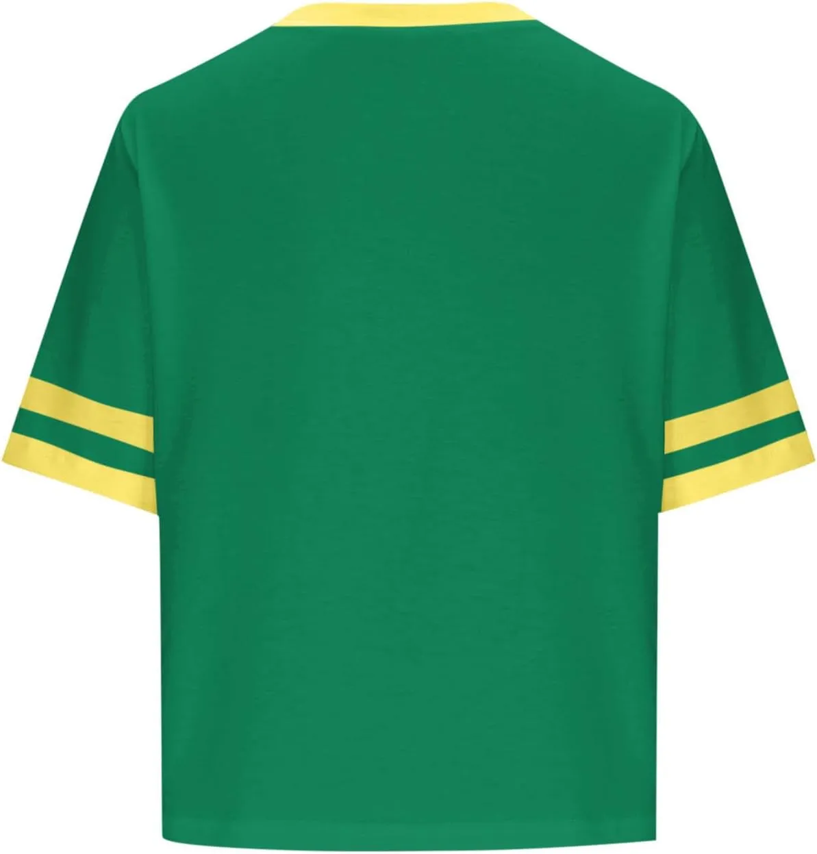 Womens Summer T Shirts Short Sleeve Crew Neck Colorblock Loose Crop Tops Drop-Shoulder Casual Baggy Tees