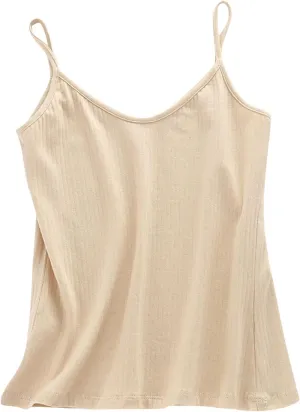 Women's Tank Tops Modal Camisole Cotton Spaghetti Strap Cami Shirts Soft Comfy Undershirt Camisole Underwear Vests