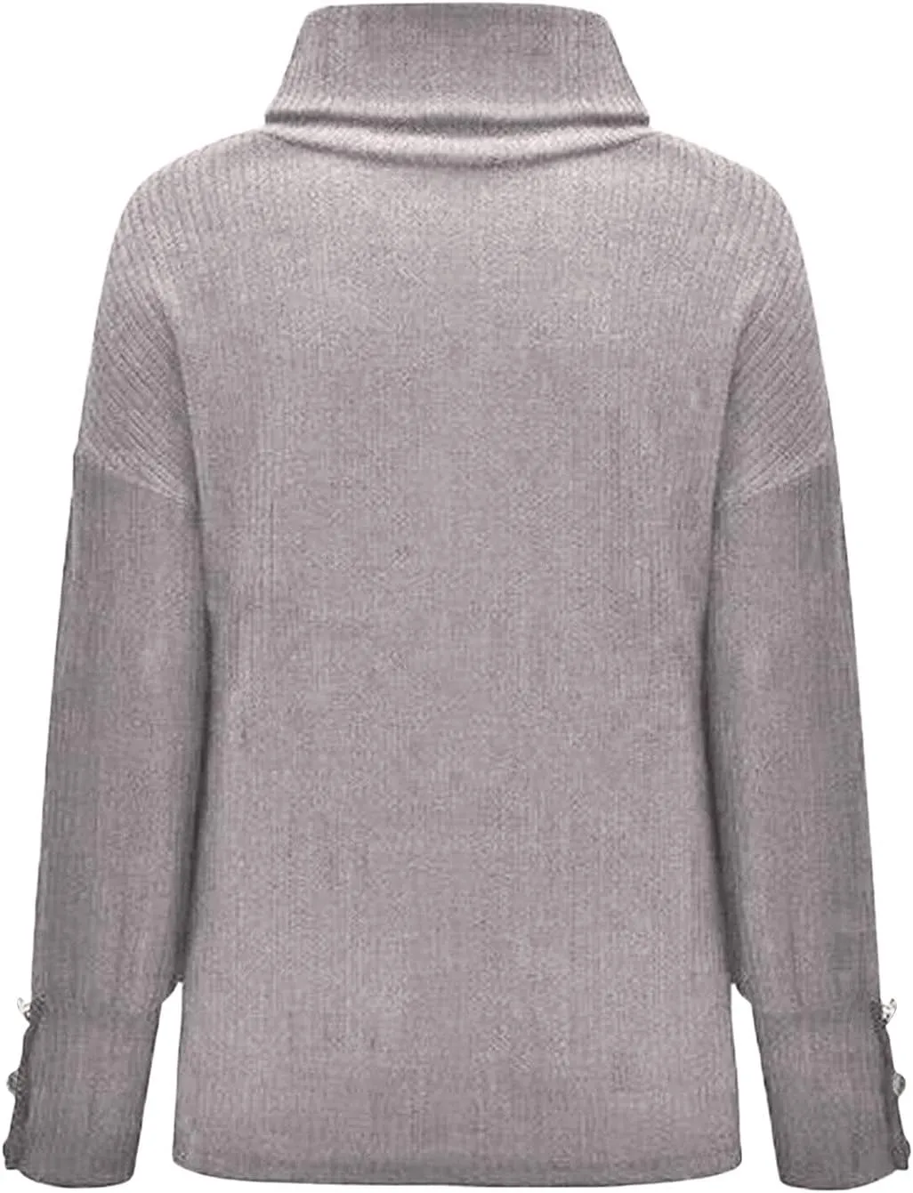 Womens Turtleneck Chunky Pullover Oversized Sweaters Cowl Neck Long Sleeve Winter Slouchy Loose Knit Sweaters Trendy