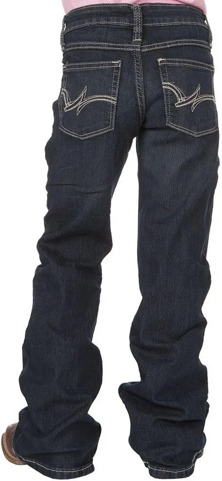 Wrangler Girls' Western Boot Cut Jeans